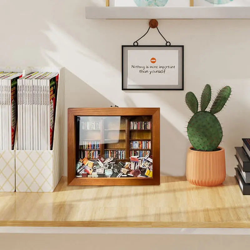 Shelf Shaker - Anti-Anxiety and Stress Relief Wood Bookshelf